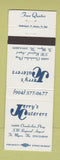 Matchbook Cover - Jerry's Catering Fort Myers FL