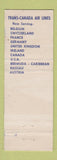 Matchbook Cover - TCA Airlines Trans Canada