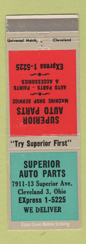 Matchbook Cover - Superior Auto Parts Cleveland OH
