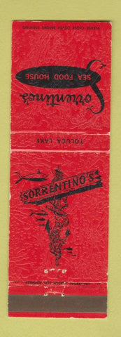 Matchbook Cover - Sorrentino's Seafood House Toluca Lake CA