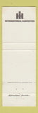 Matchbook Cover - International Harvester Tractors New England ND