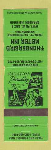 Matchbook Cover - Thunderbird Motor Inn Branson MO WEAR
