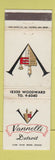 Matchbook Cover - Vannelli Detroit MI
