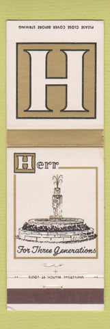 Matchbook Cover - Herr Collinsville IL Caseyville