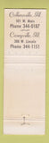 Matchbook Cover - Herr Collinsville IL Caseyville