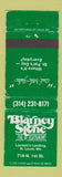 Matchbook Cover - Blarney Stone Pub Restaurant St Louis MO WORN