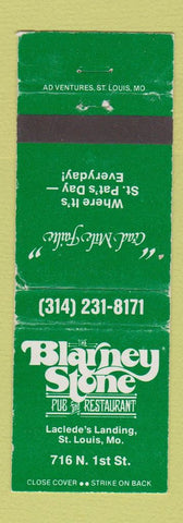 Matchbook Cover - Blarney Stone Pub Restaurant St Louis MO WORN