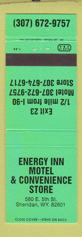 Matchbook Cover - Energy Inn Motel Sheridan WY