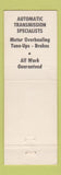 Matchbook Cover - Les & Bernie's Auto Repair Pasadena CA