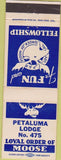 Matchbook Cover - Matchbook Cover Moose Lodge Petaluma CA