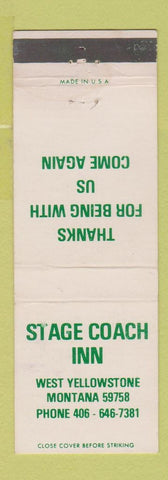 Matchbook Cover - Stage Coach Inn West Yellowstone MT