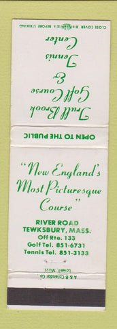 Matchbook Cover - Trull Brook Golf Course Tennis Tewksbury MA WEAR