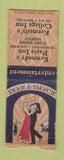 Matchbook Cover - Kennedy's Paris Inn San Diego CA CROWN BOBTAIL WEAR