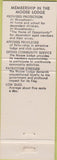 Matchbook Cover - Matchbook Cover Moose Lodge Pismo Beach CA