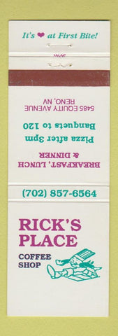 Matchbook Cover - Rick's Place Coffee Shop Reno NV
