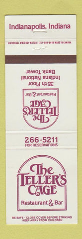 Matchbook Cover - The Teller's Cafe Restaurant Indianapolis IN