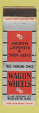 Matchbook Cover - Wagon Wheels Worcester MA Federal