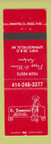 Matchbook Cover - El Sombrero Mexican Restaurant Springfield WI