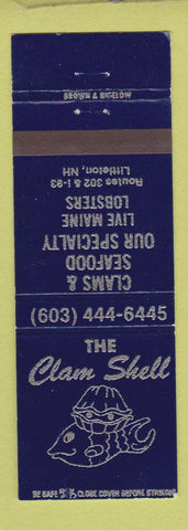 Matchbook Cover - The Clam Shell Littleton NH