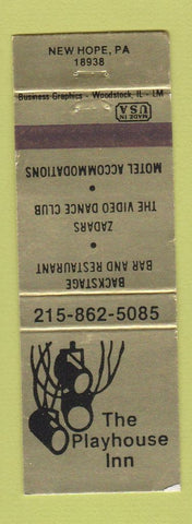 Matchbook Cover - Playhouse Inn Motel New Hope PA WEAR