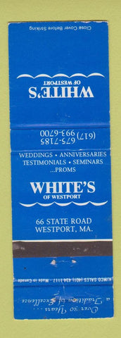 Matchbook Cover - White's Restaurant Westport CT