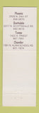 Matchbook Cover - Ricardo's Mexican Food Phoenix Scottsdale Tempe AZ
