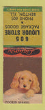 Matchbook Cover - 605 Liquor Store Benton IL BOBTAIL