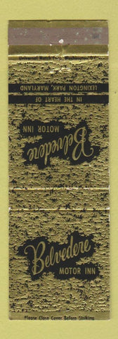 Matchbook Cover - Belvedere Motor Inn Lexington Park MD