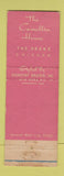 Matchbook Cover - Camellia House Drake Hotel Chicago Dorothy Draper