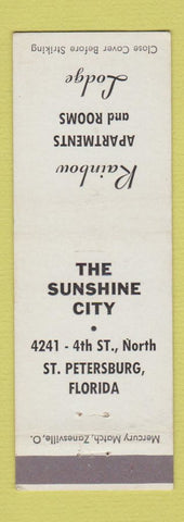 Matchbook Cover - RainbowL Lodge Apartments St Petersburg FL