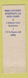 Matchbook Cover - RainbowL Lodge Apartments St Petersburg FL