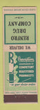 Matchbook Cover - Renfro Drug Company Federal