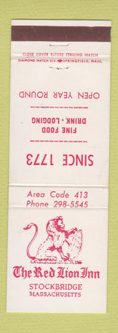 Matchbook Cover - Red Lion Inn Stockbridge MA