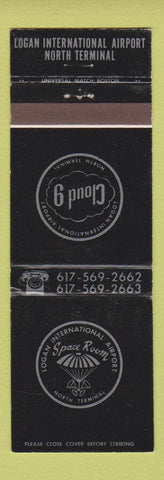 Matchbook Cover - Cloud 9 Spage Room Logan Airport Boston MA
