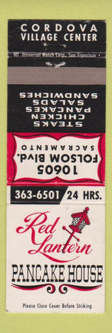 Matchbook Cover - Red Lantern Pancake House Sacramento CA