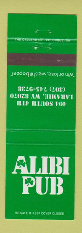 Matchbook Cover - Alibi Pub Laramie WY