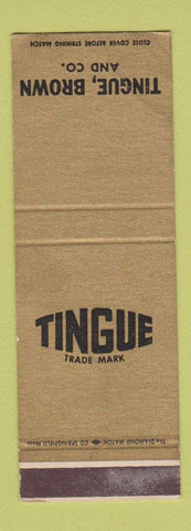 Matchbook Cover - Tingue Brown Mechanical Fabric New Yrok cIty WEAR