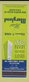 Matchbook Cover - Hotel Maryland Chicago IL