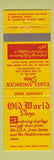 Matchbook Cover - Old World Shop St Augustine FL