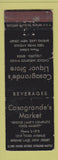 Matchbook Cover - Casagrande's Liquor Store Market Spring Lake NJ WORN