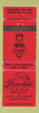 Matchbook Cover - Paradise Restaurant Bridgeview Countryside IL WEAR