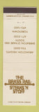 Matchbook Cover - Brass Rail Steak Arlington Heights IL