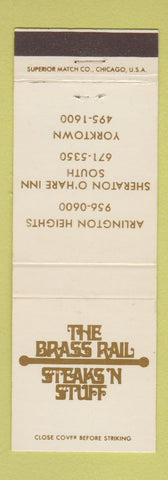 Matchbook Cover - Brass Rail Steak Arlington Heights IL