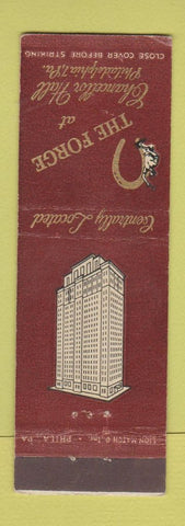 Matchbook Cover - Chancellor Hotel Philadelphia PA The Forge