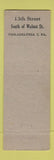 Matchbook Cover - Chancellor Hotel Philadelphia PA The Forge