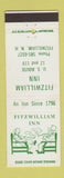 Matchbook Cover - Fitzwilliam Inn NH DD Bean