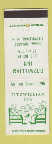 Matchbook Cover - Fitzwilliam Inn NH DD Bean