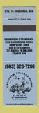 Matchbook Cover - Chocorua Village Store NH