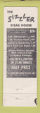 Matchbook Cover - Sizzler Steak House Colorado Springs