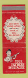 Matchbook Cover - Your Father's Mustache  WEAR